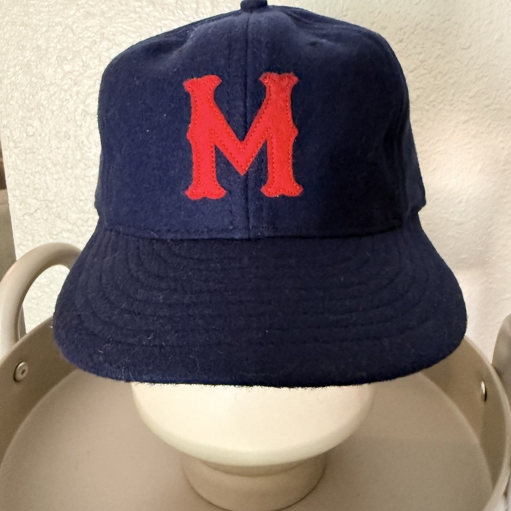 San Francisco Mission Reds Ebbets Field Flannel Hat Cap 7 1/8 100% Wool USA MADE